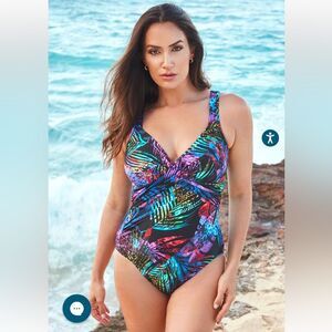 NWT‎ Miraclesuit | Revele Underwire One Piece Swimsuit 10